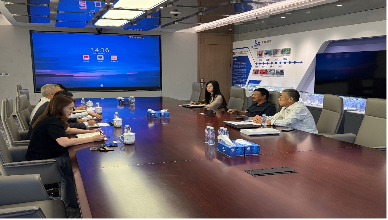 中非发展基金副总裁余焯锐一行到访leyu网站资源总部
